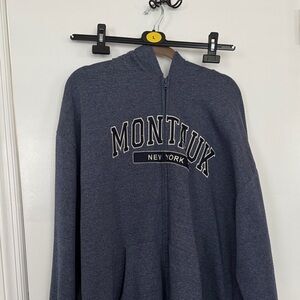 Montauk New York Blue Hoodie